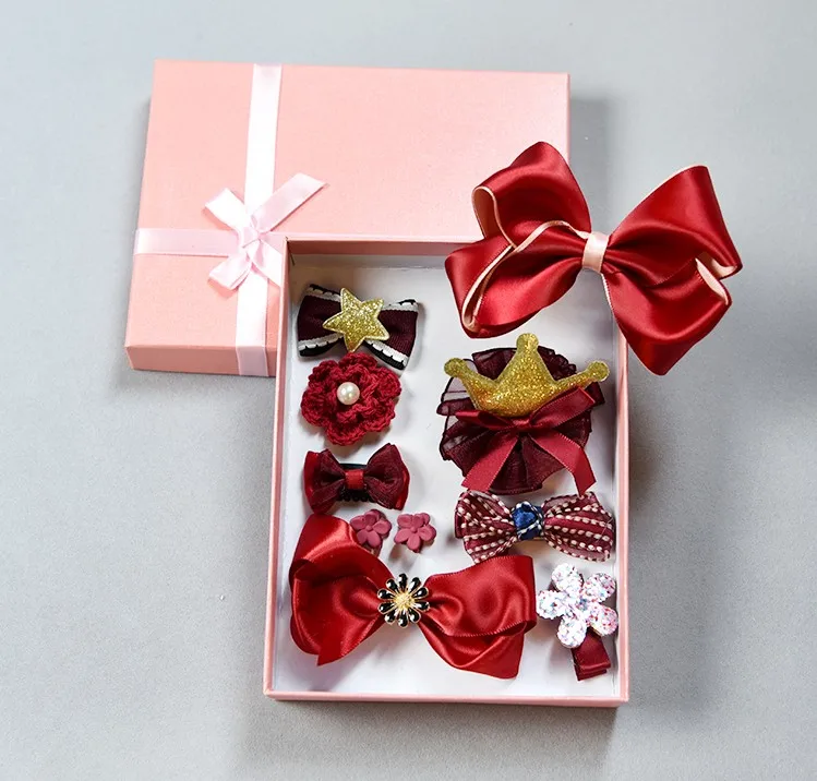 Wholesale Baby Hair Accessories Box Girls Hair Clips Hair Set Boxes