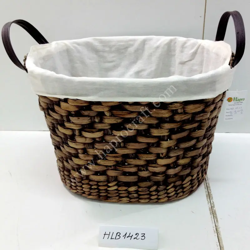 lined storage baskets