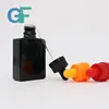 e smoking oil 15ml 30ml 50ml rectangle frosted/matte black glass dropper bottle