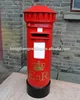 red steel post box