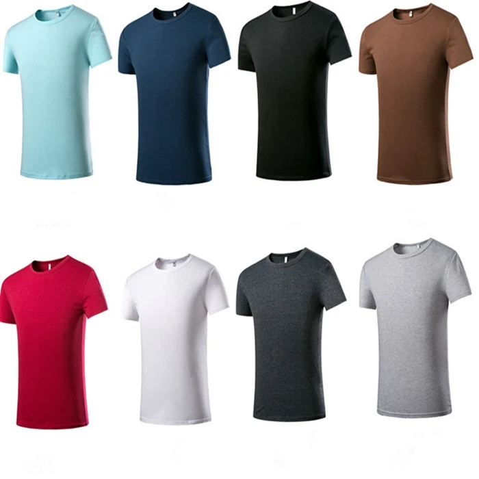 KC034 Free shipping plain blank top tees mens 100% supima cotton t shirt in stock /OEM Custom