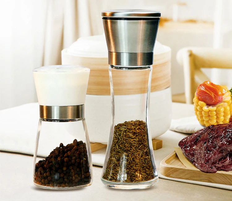 Home Use Herb Grinder To Grind Spices For Kitchen,150ml Glass Seasoning