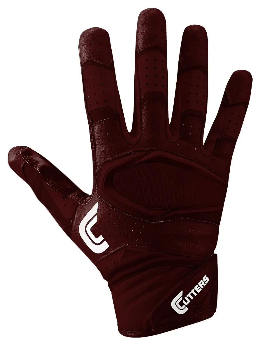 football gloves maroon