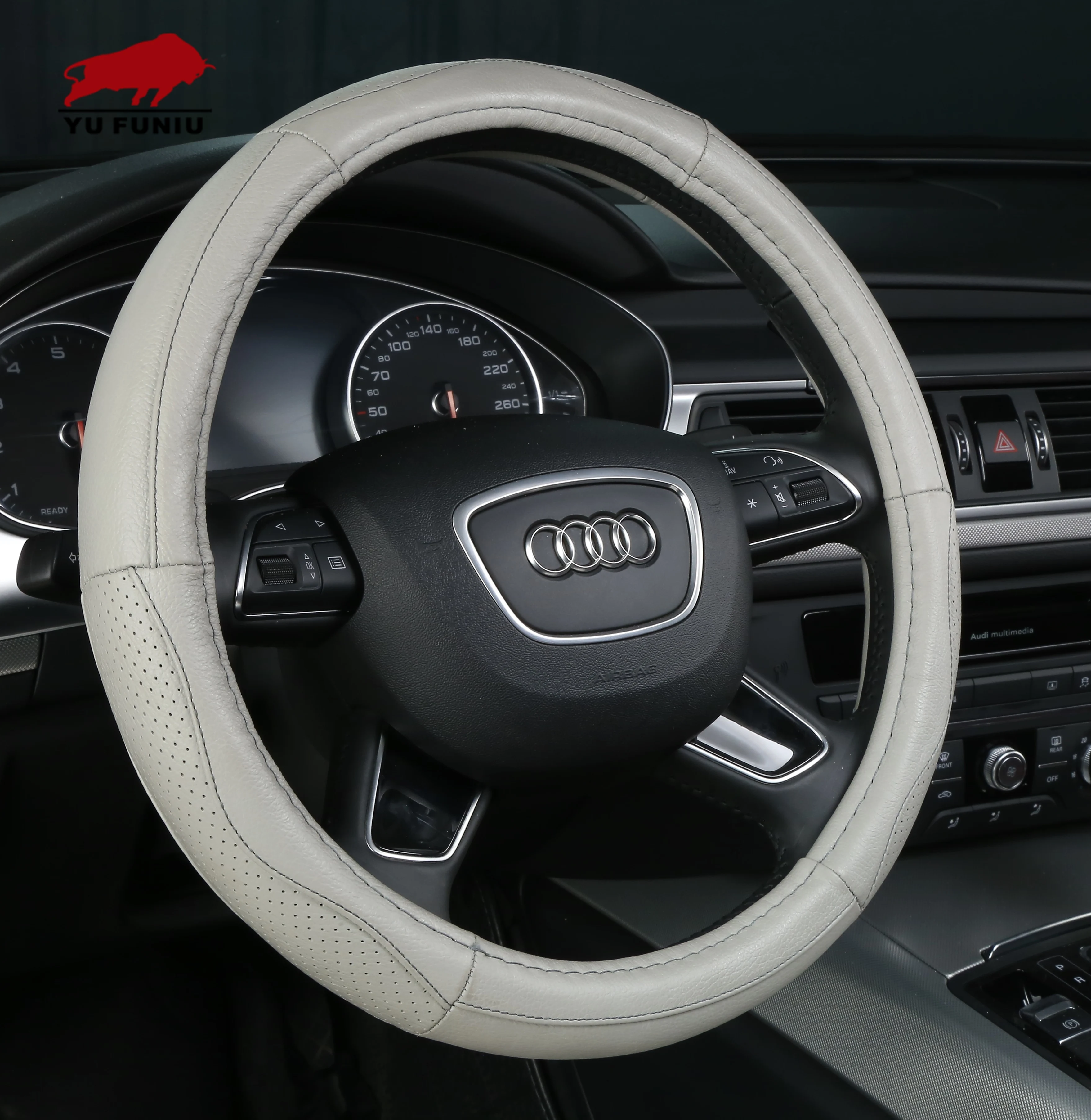 
Lixian Universal Breathable Anti-slip Protector Genuine Leather car wheel cover 