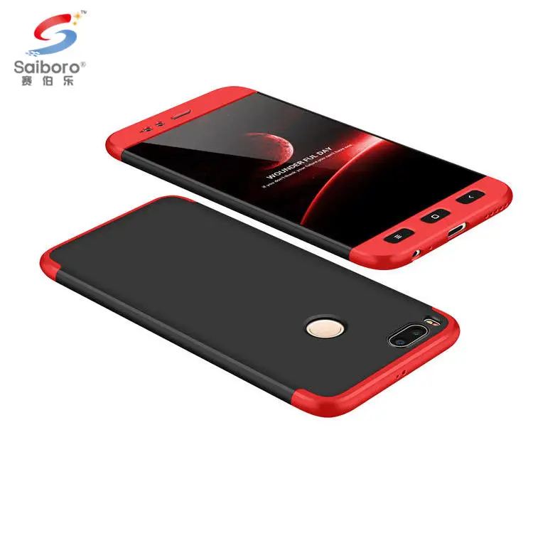 

Shock proof for Xiaomi Mi A1 case, electroplating three stage hard pc 3 in 1 360 degree for Xiaomi Mi A1 back cover, 9 colors