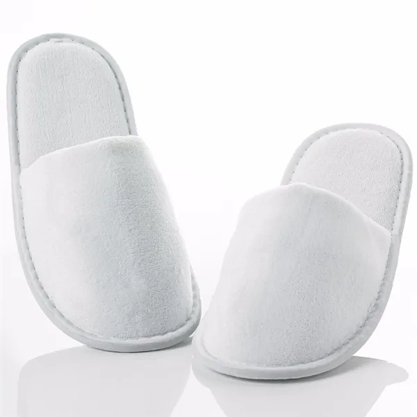 Wholesale Black Terry CLOSED Toe Towel Spa Leisure Holiday Hotel Quality Slipper 