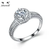 925 sterling silver custom white stone lucky finger ring