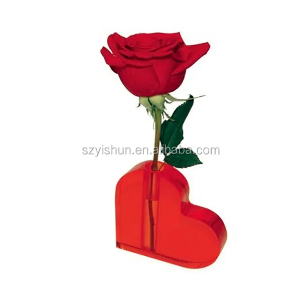 
acrylic rose vase for decoration 