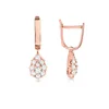 cheap 18k gold huggies dangle hoop drop earrings for women