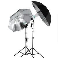 

33"/83cm Studio Flash Light Black Silver Umbrella Reflective Umbrella Reflector Photography Photo Studio kits