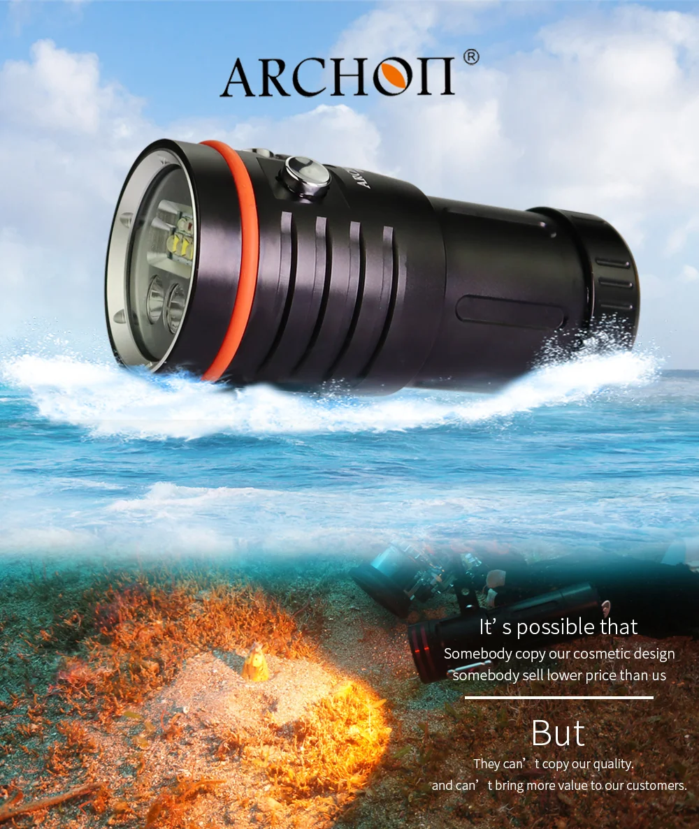 Archon W41VP II more than 4000LM LED Photography Video Scuba Diving Flashlight Torch