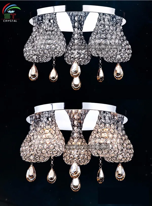 crystal ceiling hanging led lighting