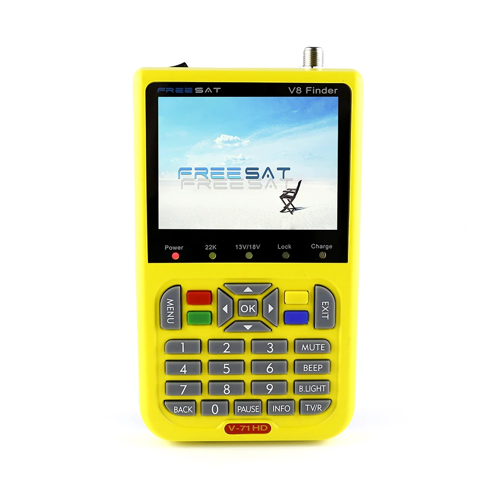 

V8 Finder DVB-S/S2 High Definition Support 1080P HD MPEG-4 With 3.5 inch LCD Display Satellite Signal Finder