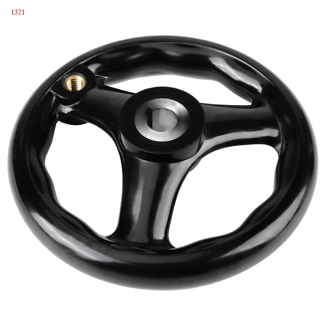 
12*100mm Bakelite Three Spokes handwheel with handle 