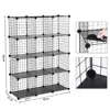 DIY 12 Cube Closet Cabinet Wire Shelf Simple Metal Storage Rack Metal Wire Storage Cubes