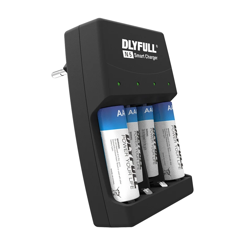 Dlyfull N5 Ni-MH AA AAA Battery WALL Charger ALSO CAN CHARGE Alkaline AA AAA LR03 LR6 BATTERIES