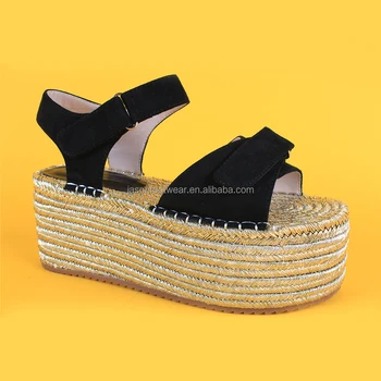 womens black espadrille wedges