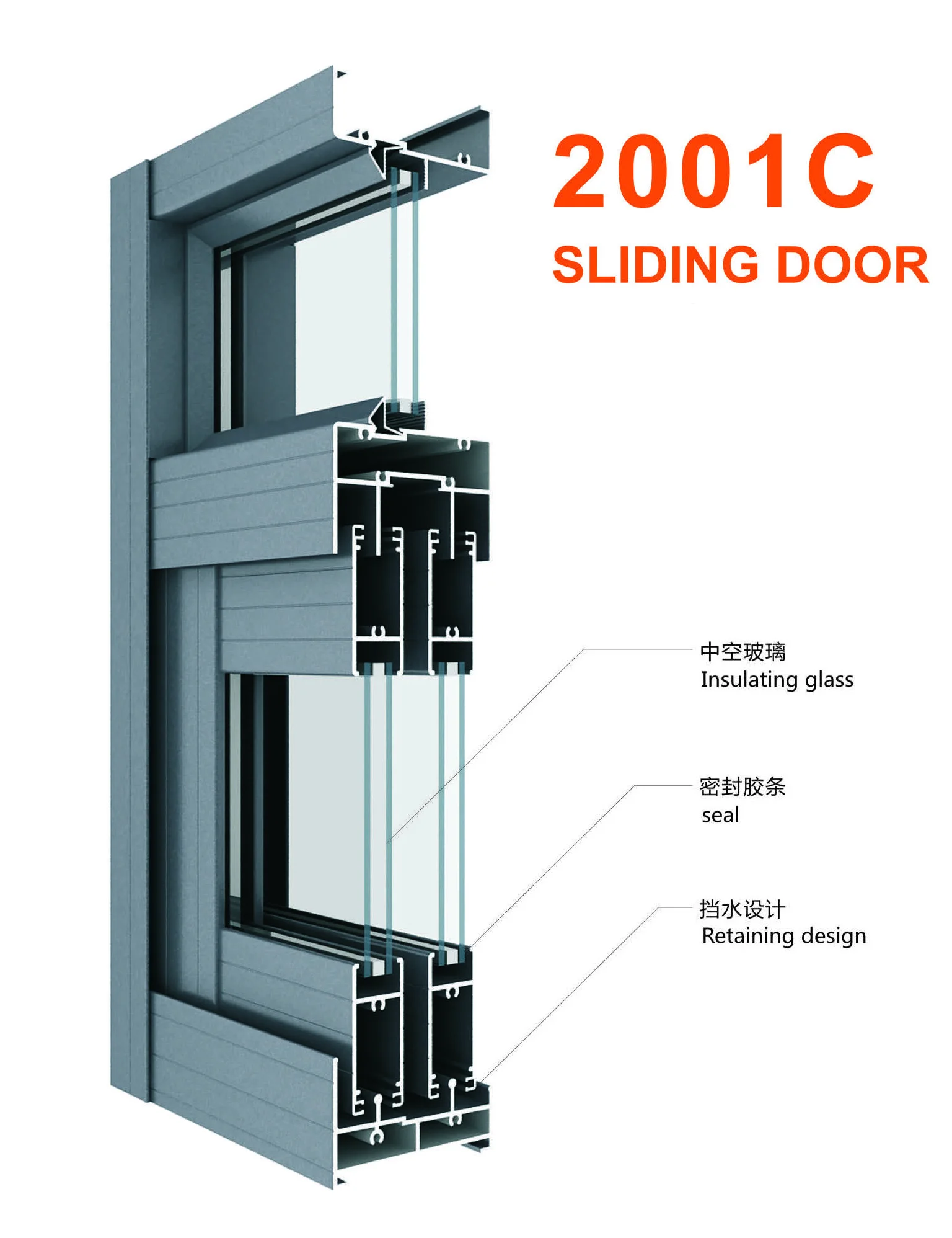 china supplier new product front aluminum sliding door design aluminium alloy frame