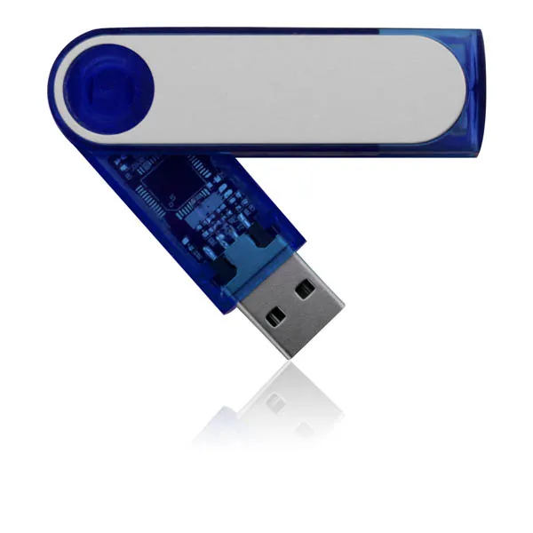 

Swivel Plastic 8GB 16GB Transparent USB Flash Drive Memory Stick