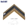 Shenzhen Wholesale Fancy Design Black Golden Ps Moulding Painting Frame