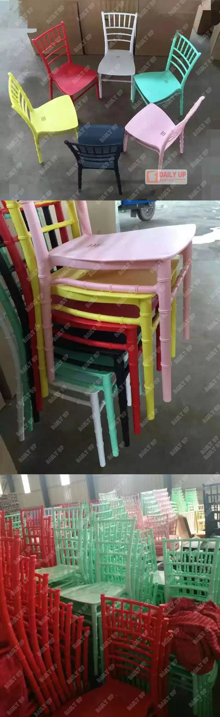 Discount Plastic Wedding Chair for Sale Colourful Plastic Tiffany Chair White Resin Chiavari Chair