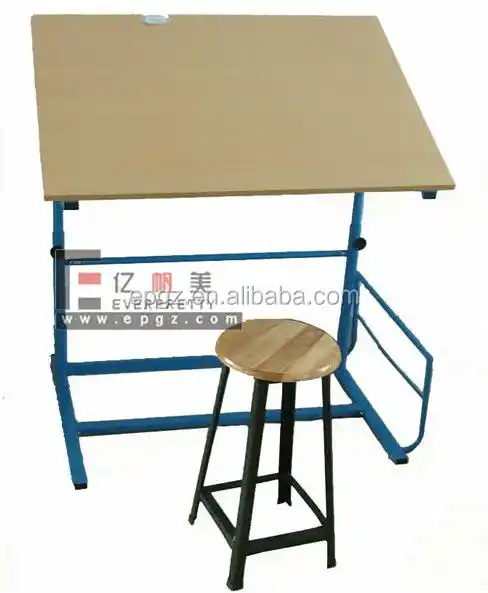 Source Art School Classroom Wood Drafting Table Design With Metal