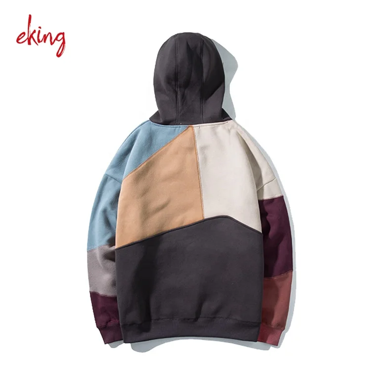 100% Cotton Sweatshirt Different Color Block Hoodies With Hood - Buy ...