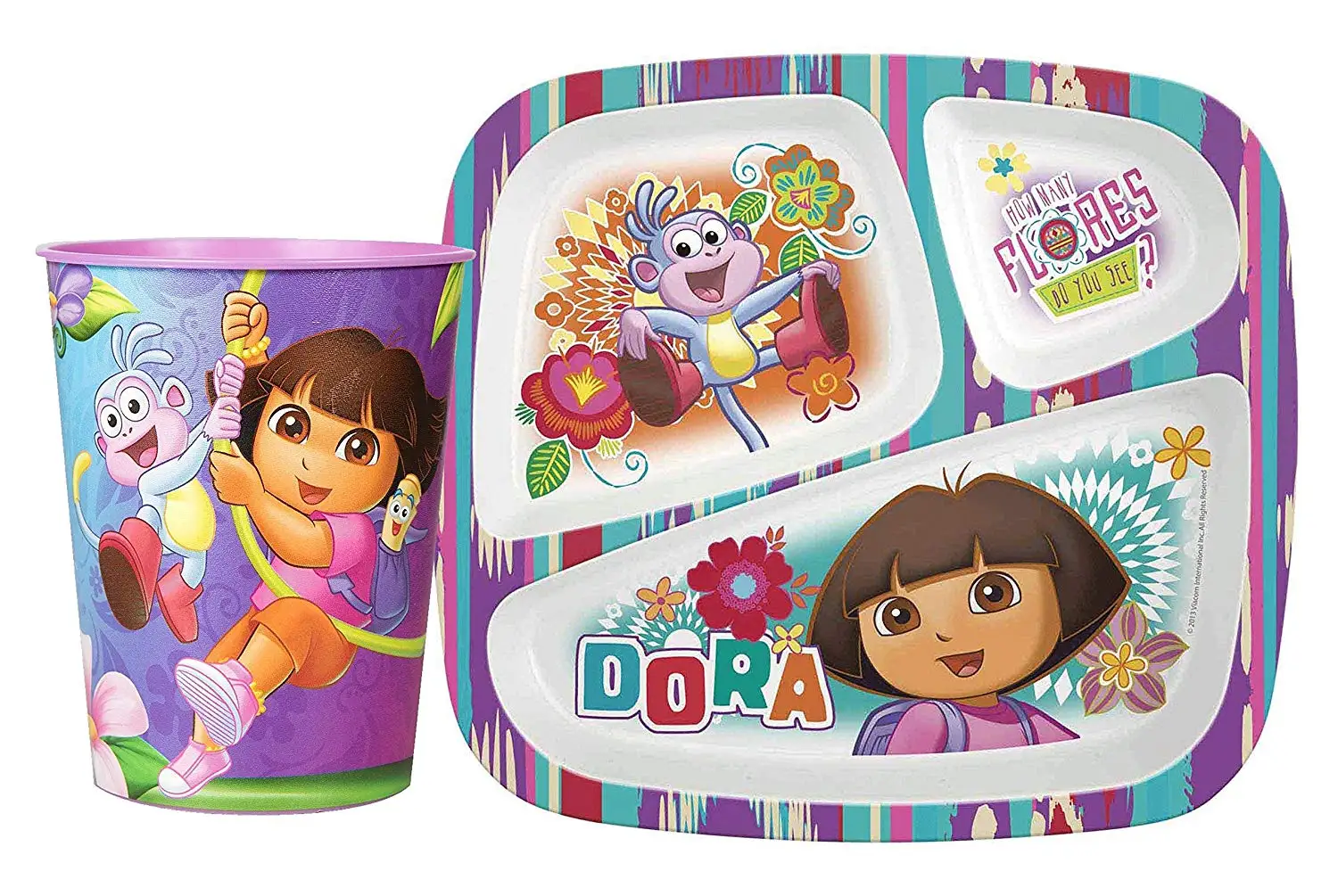 Dora the Explorer 3 Pc Mealtime Set Plate Tumbler Bowl