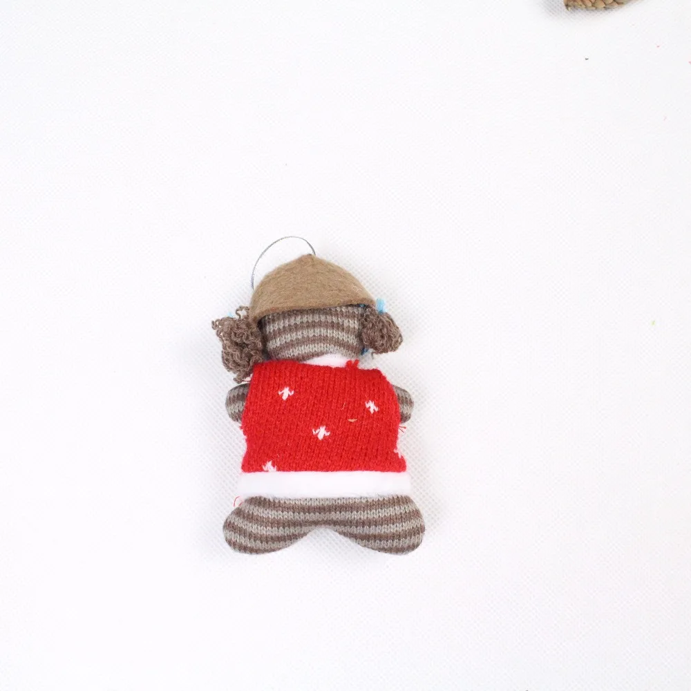 
Lovely christmas decoration stuffled hand knitting patterns hanging toys doll small 