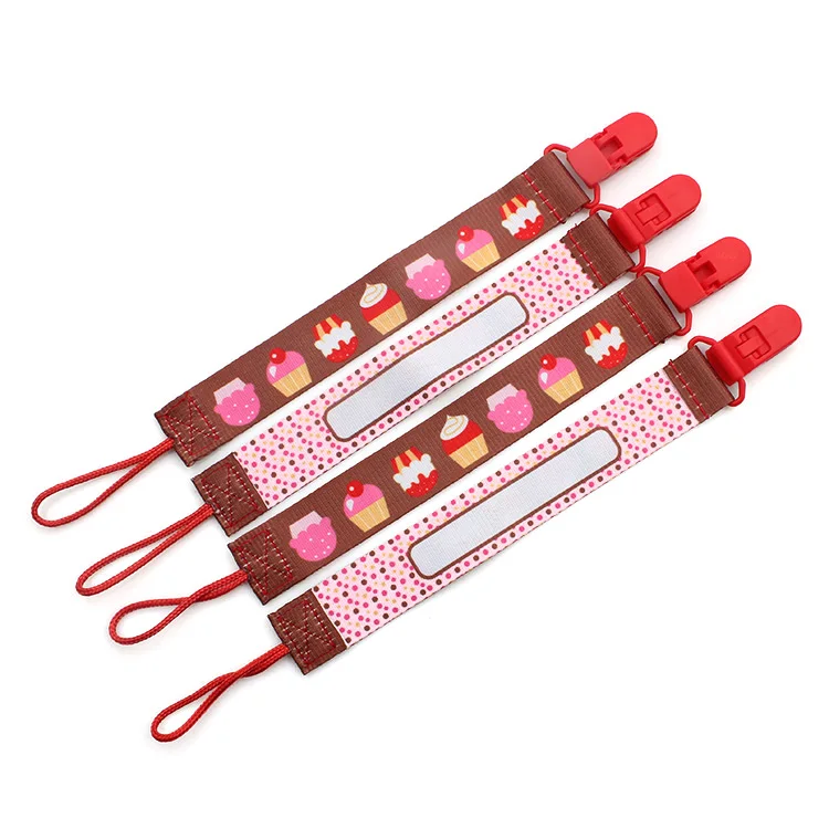 

Custom Baby Care Dummy Plastic Chain Pacifier Holder Clip