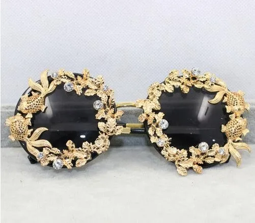 

Sunglasses Women Luxury Jewelry Flower Rhinestone Decoration Desgin Chic Glasses