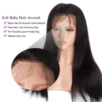 

100% Natural Straight 4x4 Human Hair Wigs Cheap Thick Brazilian Human Hair Wig Wholesale Can be Colored Lace Wigs