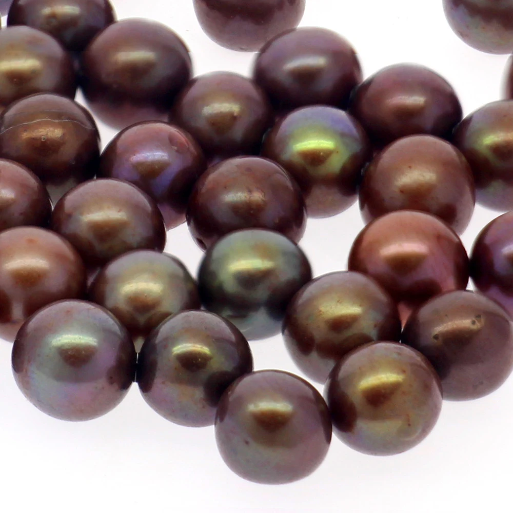 

Wholesale natural freshwater pearl 7-8mm AAAAA grade loose dyed pearl 25# Pearl