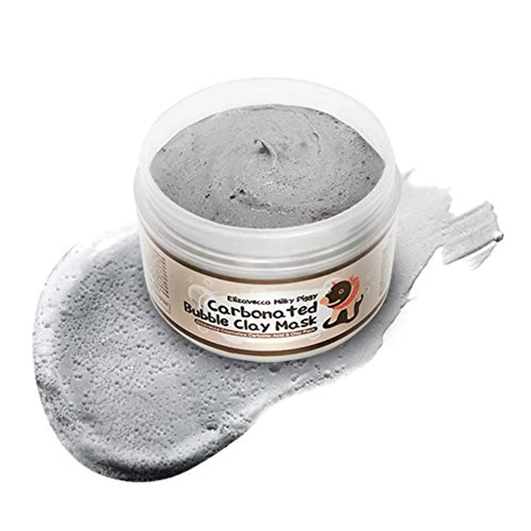 

carbonic acid bubble clay mask blackhead removal exfoliating pores, Pink