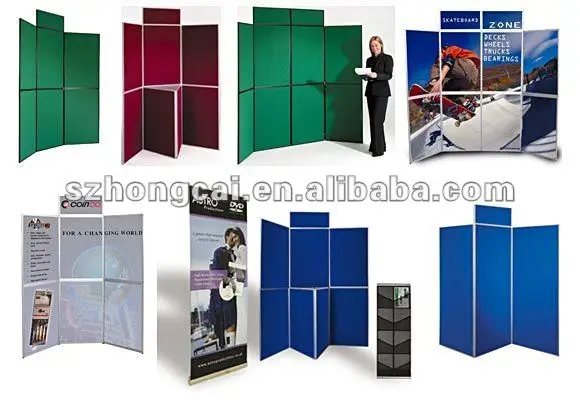 
Folding panel display stand poster advertising 