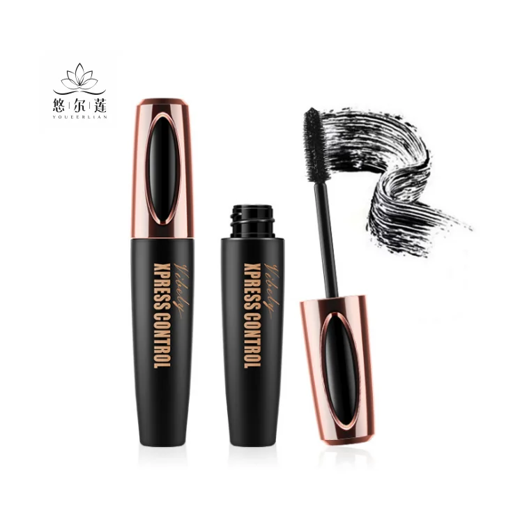 

2019 Hot Sale Makeup Eyelashes Black Waterproof Masacra 4D Silk Abundance Fiber Private label magic mascara, Balck