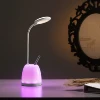 Dimmable foldable Led Desk lamp eith pencil box USB rechargeable RGB Led table lamp