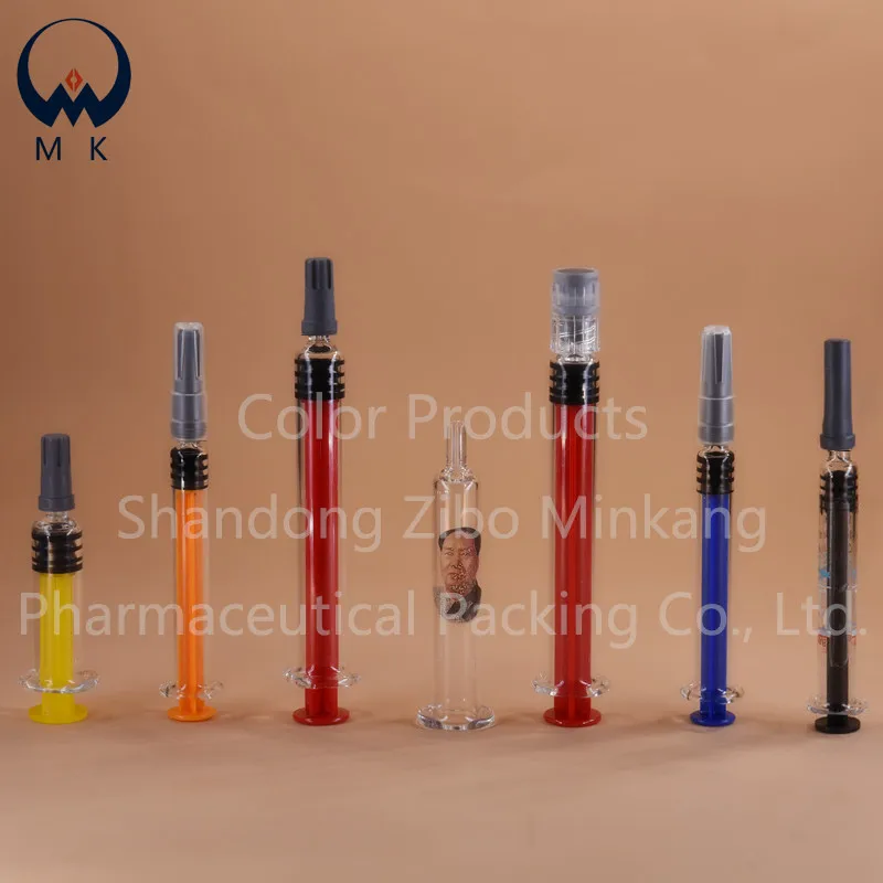 Disposable 3ml Prefilled Syringe Luer or luer luck for CBD oil and beauty use