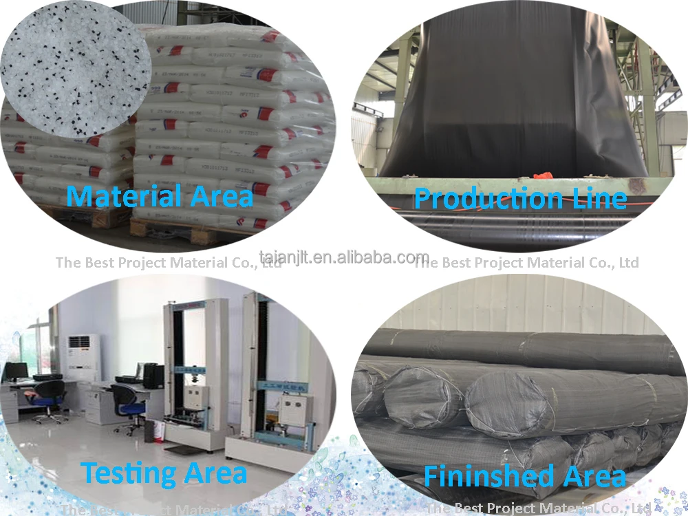 Black Hdpe Plastic Sheet HDPE Geomembrane Suppliers