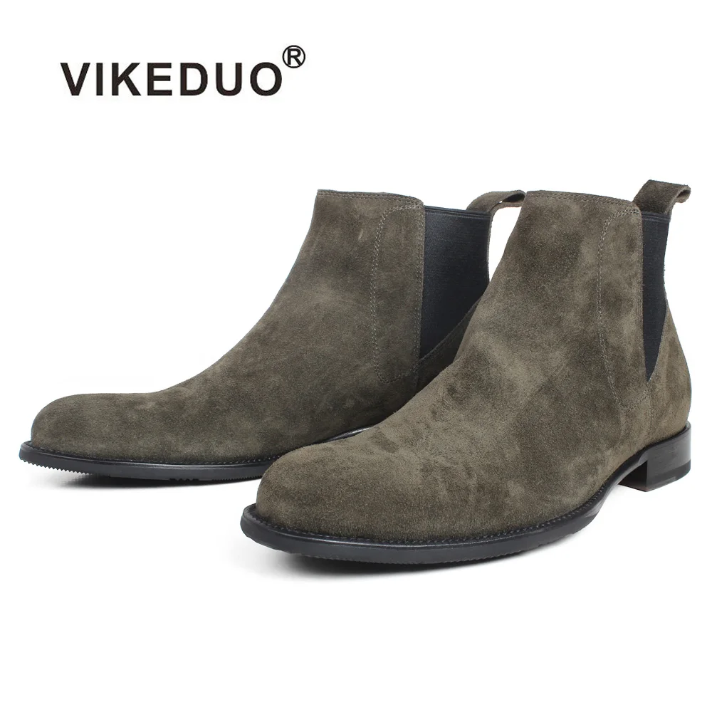 

VIKEDUO Hand Made Factory Footwear Men's Modern Style Designer Shop Slip On Shoe Men Boots Made In China, Jasper