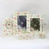 Rose Photo Frame Business Card Holder Alarm Clock Ornament Storage Box Set Gift for Mother's day