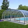 Swimming pool roof
