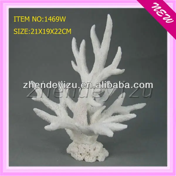 Aquarium Artificial White Coral Reef Ornaments Decorations For