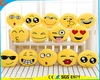 Hot Selling High Quality Novelty Design Emoji Facial Expression Plush Yellow Round Pillow