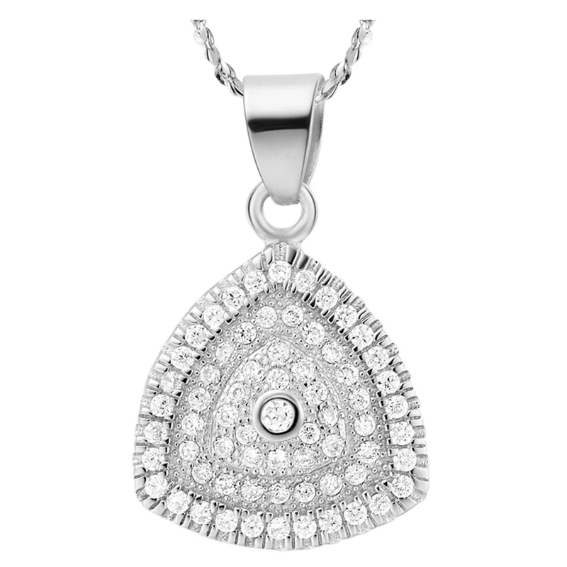 

Factory wholesale pendant necklace plating white gold full zircon 18inch white gold Snake chains