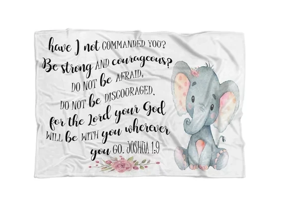 scripture baby blanket