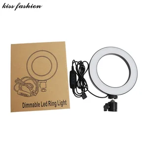 6 inch LED Ring Light Desktop Stand Phone Holder