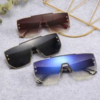 

Ready To Ship 2020 New Oversized Sunglasses Women Square Sunglasses Women Mirrored Glasses Fashion Female Designer Sunglasses