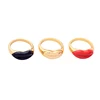 mj0010 New Arrival High Quality Beautiful Charming Lady Fashion Dress Up Enamel Lips Rings