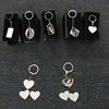 10 shapes Available ,2 side Printable Blank Metal keychains Holder For Sublimation 8 in 1 combo machine printing